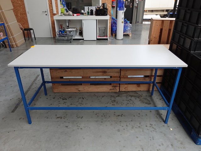 3x werkbank vv houten blad - afbeelding 1 van  6