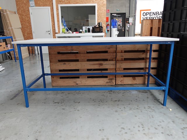 3x werkbank vv houten blad - afbeelding 2 van  6