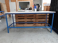 3x werkbank vv houten blad - afbeelding 2 van  6