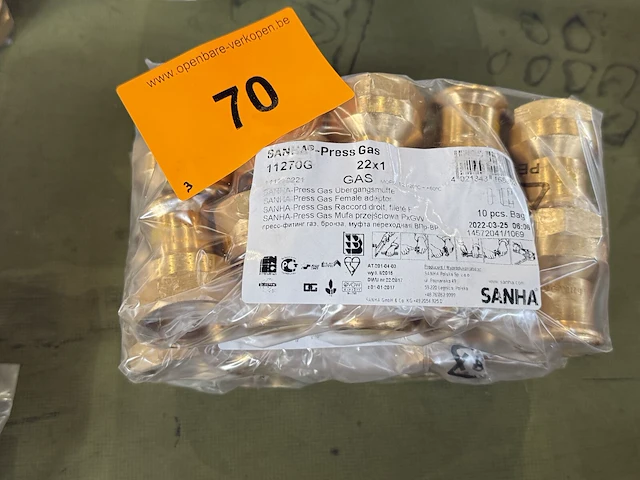 3x zak sanha perskoppelingen - afbeelding 1 van  1