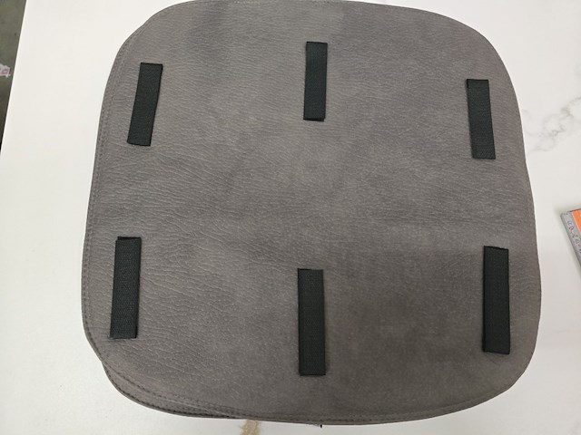 3x zitkussen grey pu 40x40 - afbeelding 3 van  4