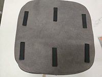 3x zitkussen grey pu 40x40 - afbeelding 3 van  4