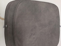 3x zitkussen grey pu 40x40 - afbeelding 1 van  5