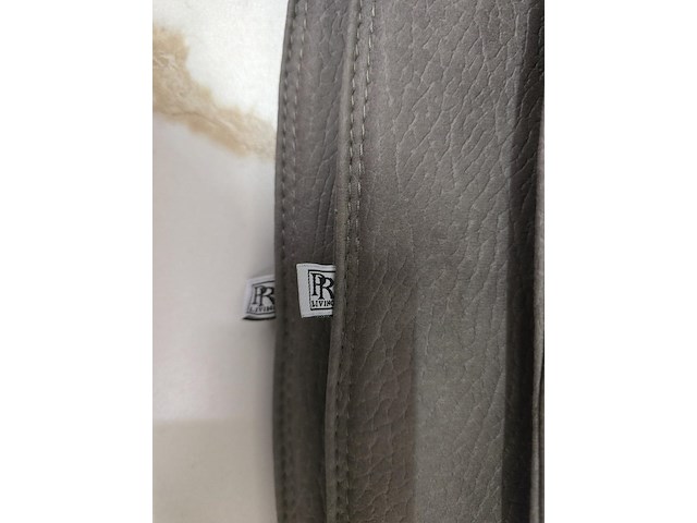 3x zitkussen grey pu 40x40 - afbeelding 2 van  5