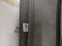 3x zitkussen grey pu 40x40 - afbeelding 2 van  5