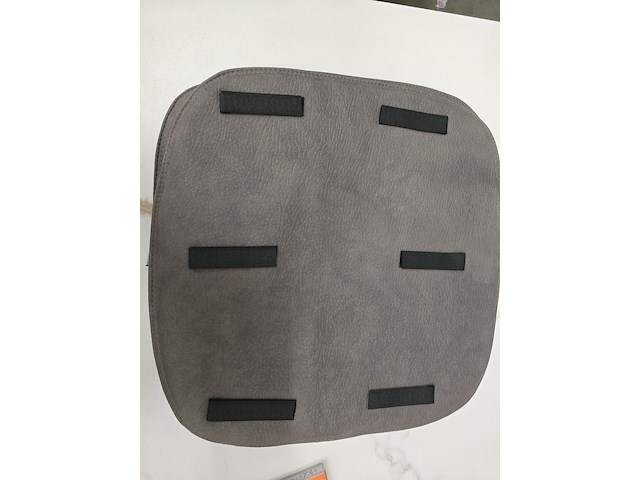 3x zitkussen grey pu 40x40 - afbeelding 3 van  5