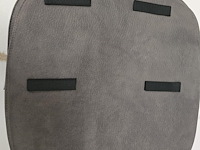 3x zitkussen grey pu 40x40 - afbeelding 3 van  5