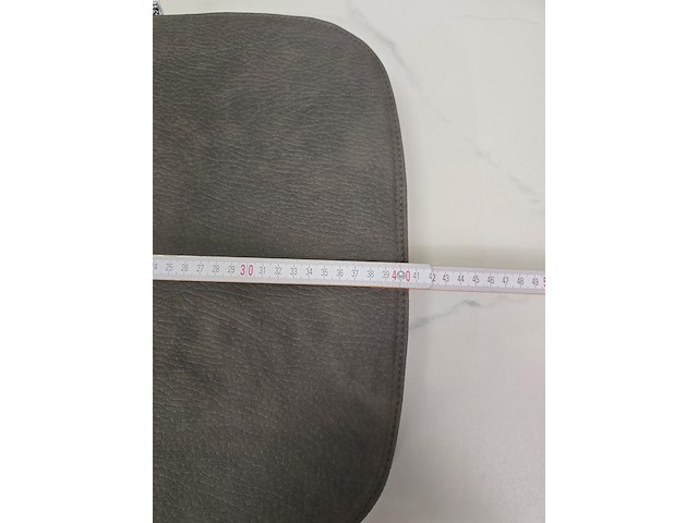 3x zitkussen grey pu 40x40 - afbeelding 4 van  5