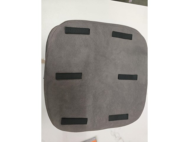 3x zitkussen grey pu 40x40 - afbeelding 3 van  5