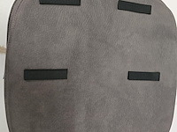 3x zitkussen grey pu 40x40 - afbeelding 3 van  5