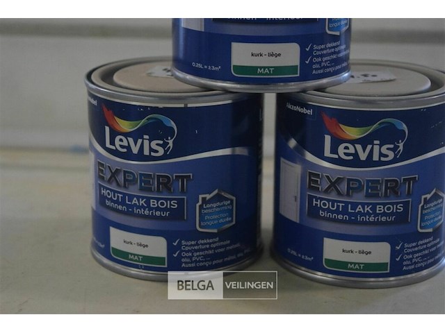 3x0,25l levis houtlak binnen kurk mat - afbeelding 3 van  3