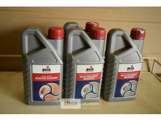 3x1l roet/nicotine reiniger, 1x1l schuurschoon - afbeelding 1 van  1