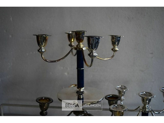 3x3 armige kandelaar en 3x 5 armige kandelaar - afbeelding 4 van  5