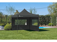 3x3m partytent - antraciet - vouwtent.eu - afbeelding 1 van  6