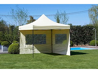 3x3m partytent - zand - vouwtent.eu - afbeelding 1 van  6