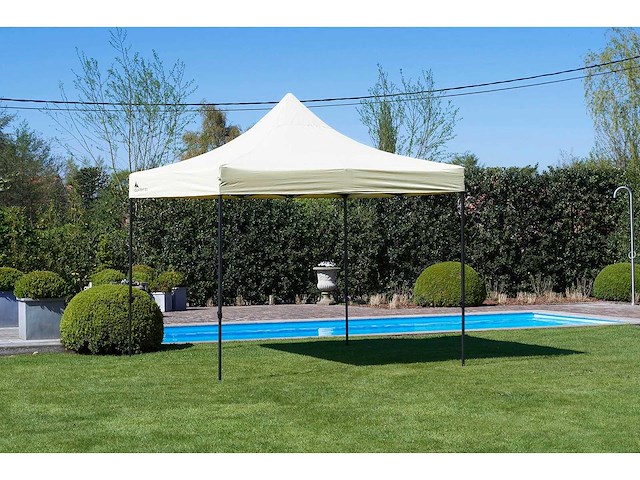 3x3m partytent - zand - vouwtent.eu - afbeelding 1 van  3