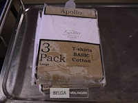 3x3st apollo t-shirt katoen mt l - afbeelding 1 van  3