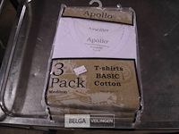 3x3st apollo t-shirt katoen mt m - afbeelding 1 van  3