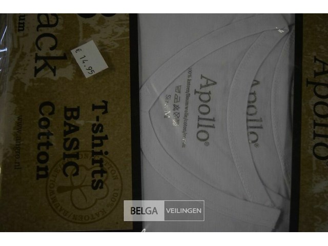 3x3st apollo t-shirt katoen mt m - afbeelding 2 van  3
