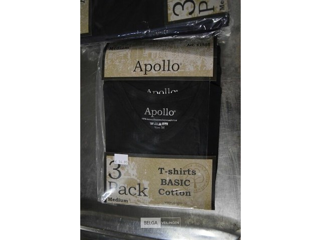 3x3st apollo t-shirt katoen mt m - afbeelding 3 van  5