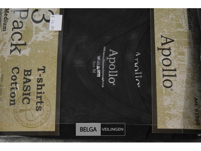 3x3st apollo t-shirt katoen mt m - afbeelding 2 van  4