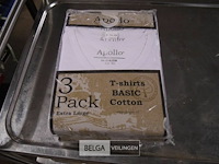 3x3st apollo t-shirt katoen mt xl - afbeelding 1 van  4