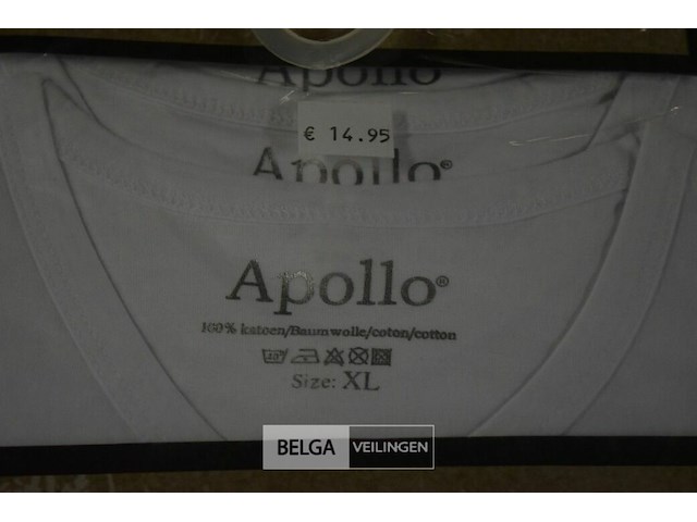 3x3st apollo t-shirt katoen mt xl - afbeelding 2 van  4