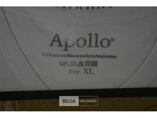 3x3st apollo t-shirt katoen mt xl - afbeelding 4 van  4