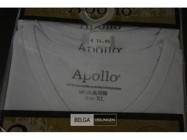 3x3st apollo t-shirt katoen mt xl - afbeelding 3 van  4