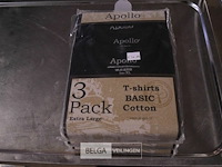 3x3st apollo t-shirt katoen mt xl - afbeelding 1 van  3