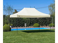 3x4,5m partytent - zand - vouwtent.eu - afbeelding 2 van  5