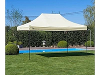 3x4,5m partytent - zand - vouwtent.eu - afbeelding 2 van  5