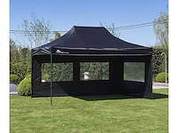 3x4,5m partytent - zwart - vouwtent.eu - afbeelding 1 van  5