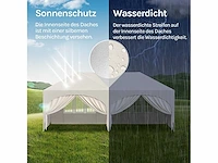 3x6 m prieel, met 6 zijmuren, waterdicht en anti-uv 50+ feesttent - afbeelding 4 van  7