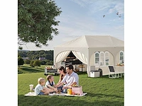 3x6 m prieel, met 6 zijmuren, waterdicht en anti-uv 50+ feesttent