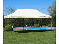 3x6m partytent - zand - vouwtent.eu - afbeelding 1 van  6