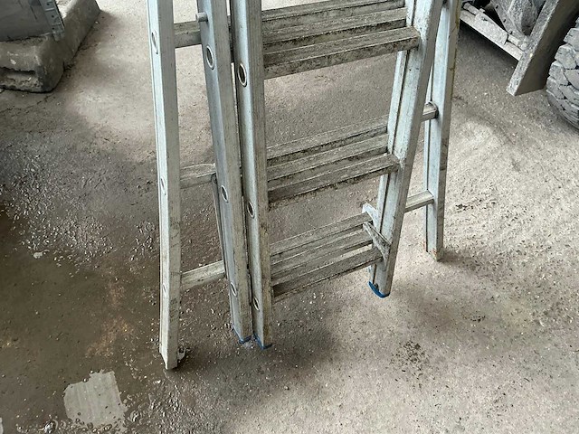 3x8 aluminium schuifladder - afbeelding 2 van  4