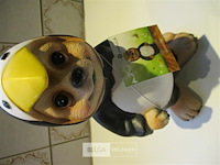 3xkeramiek tuinbeeldjes - afbeelding 3 van  4