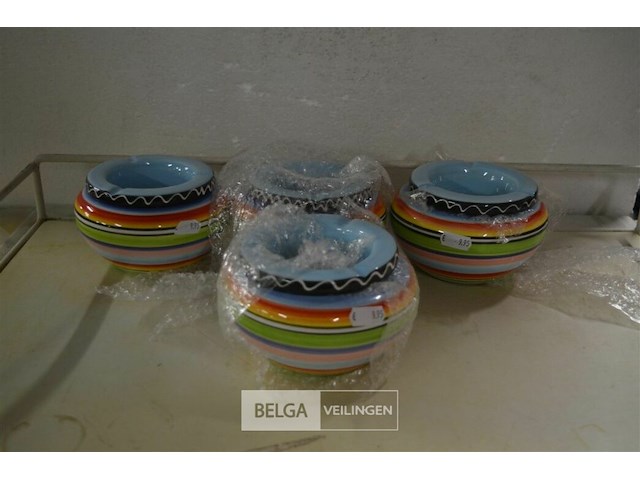 4 asbakken ø14 cm - afbeelding 1 van  2