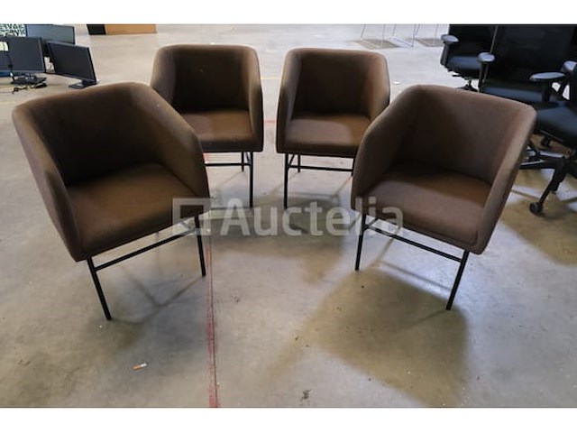 4 bijpassende clubstoelen - afbeelding 5 van  6