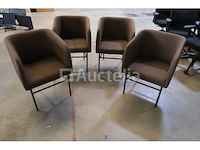 4 bijpassende clubstoelen - afbeelding 5 van  6