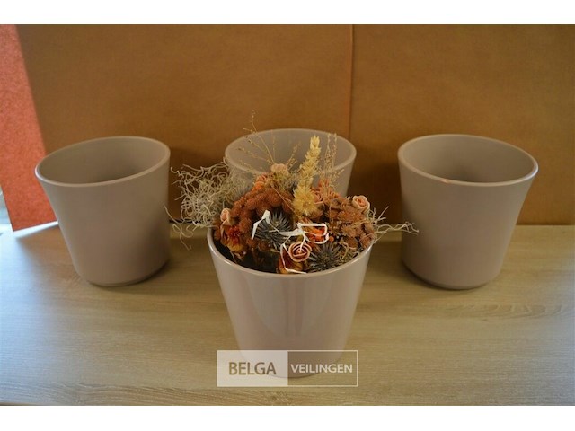 4 bloempotten - afbeelding 1 van  3