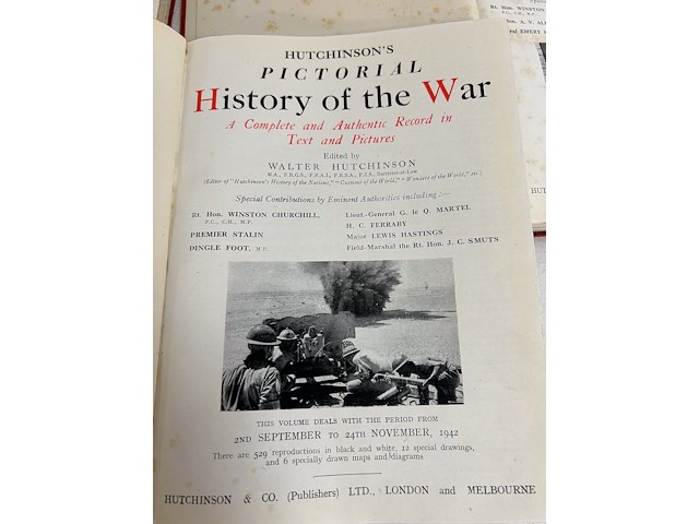 4 boeken pictorial history of the war - afbeelding 2 van  2