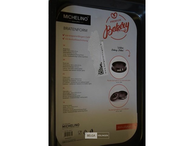 4 braadvormen 33,4x23,4x4 cm - afbeelding 2 van  2