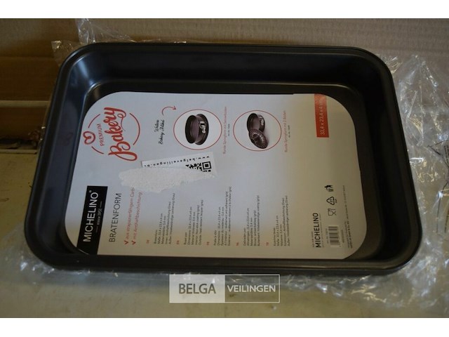 4 braadvormen 33,4x23,4x4 cm - afbeelding 1 van  2