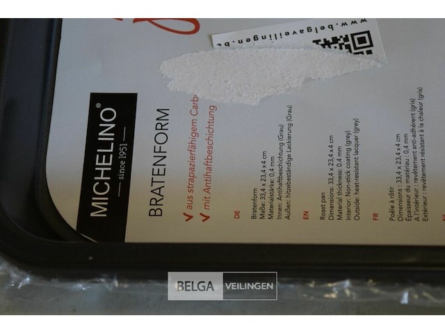 4 braadvormen 33,4x23,4x4 cm - afbeelding 2 van  2