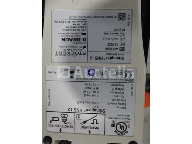 4 braun stimuplex hns12 zenuwneurostimulatoren - afbeelding 2 van  7