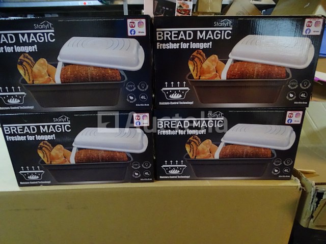 4 broodgespreksdozen met verwijderbare scheidingswand - afbeelding 1 van  7