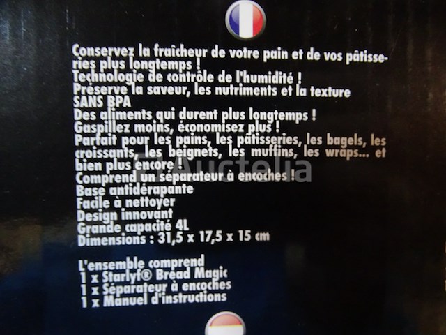 4 broodgespreksdozen met verwijderbare scheidingswand - afbeelding 5 van  7