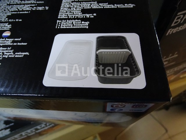 4 broodgespreksdozen met verwijderbare scheidingswand - afbeelding 6 van  7